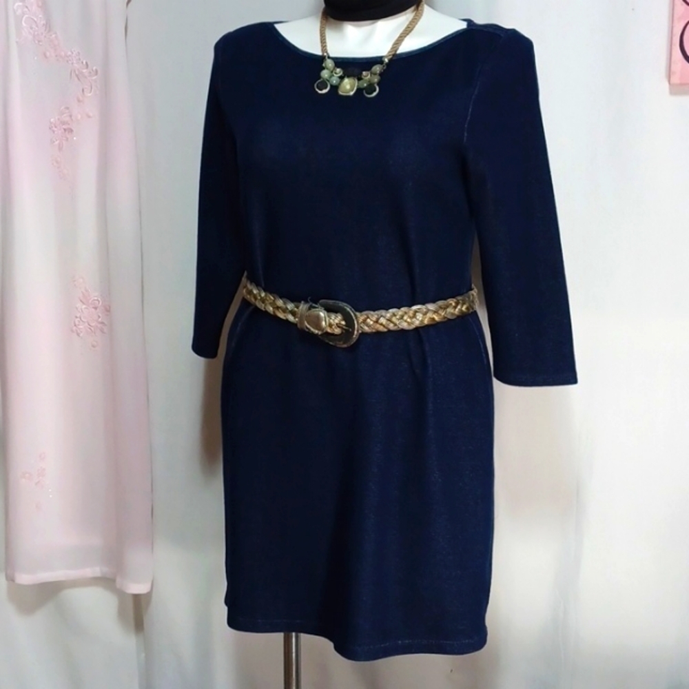 OLD NAVY DRESS NAVY BLUE SIZE LARGE
